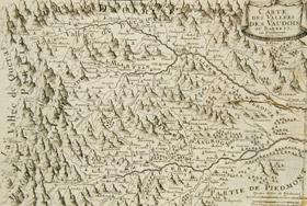 Cartina delle valle valdesi